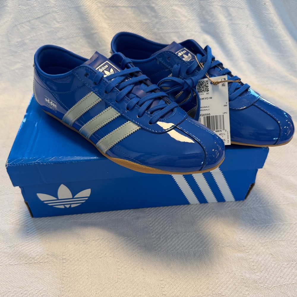 Adidas Tokyo Women's Blue and Silver Athletic Shoes